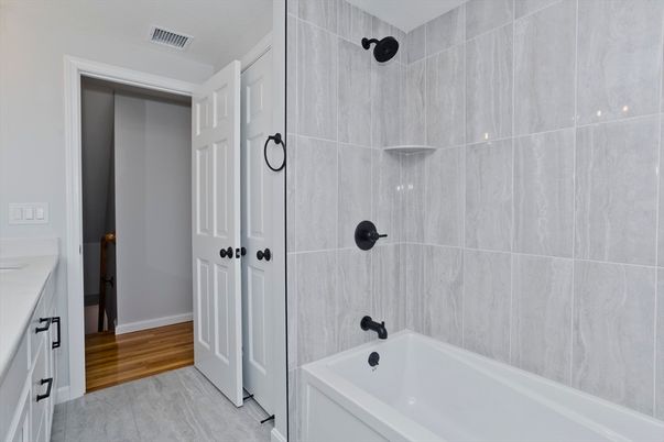 Bathroom, Interior, Wood Texture Flooring