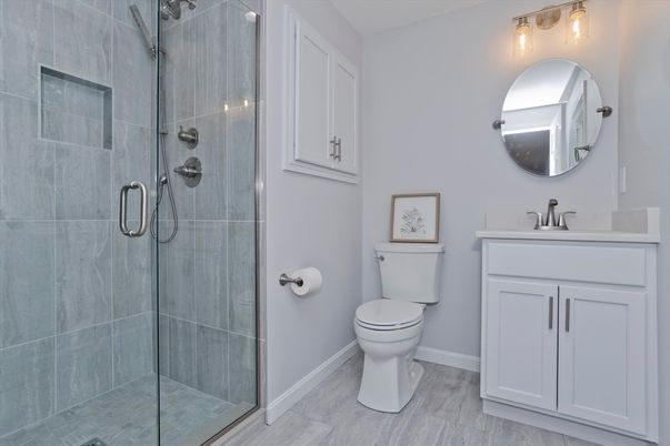 Bathroom, Glass Shower, Interior