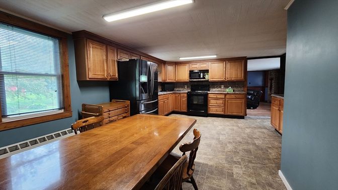 Dining room, Interior, Kitchen