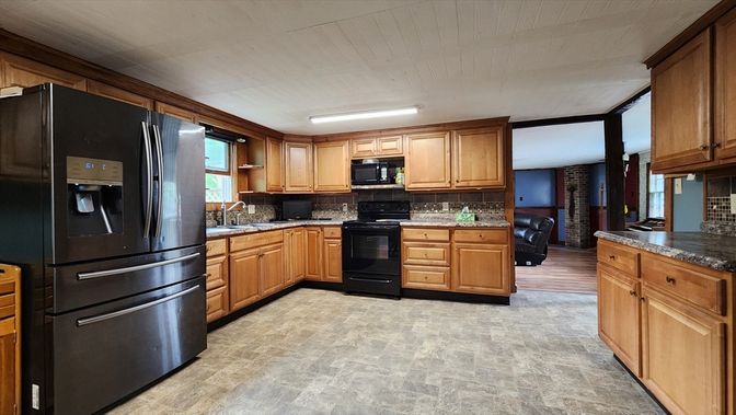 Interior, Kitchen, Wood Texture Flooring