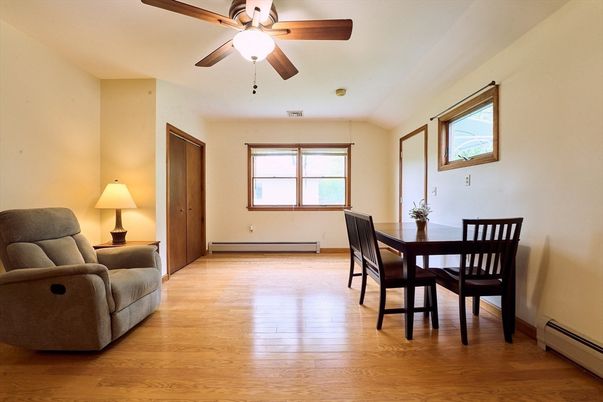 Dining room, Interior, Wood Texture Flooring