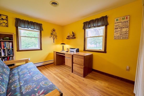 Home Office, Interior, Wood Texture Flooring