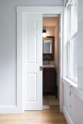 Bathroom, Interior, Wood Texture Flooring