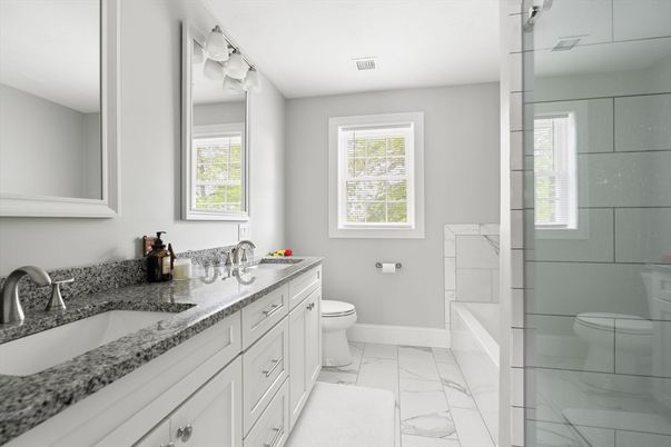 Bathroom, Dual Sink Vanities, Interior, Marble