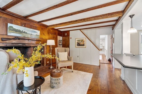 Interior, Pendant Lights, Wooden Beams, Wood Texture Flooring, Wooden Walls