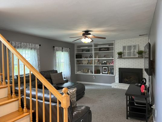 Fireplace, Interior, Stone Walls