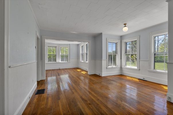 Empty room, Interior, Wood Texture Flooring