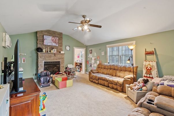 Fireplace, Interior, Living room, Stone Walls