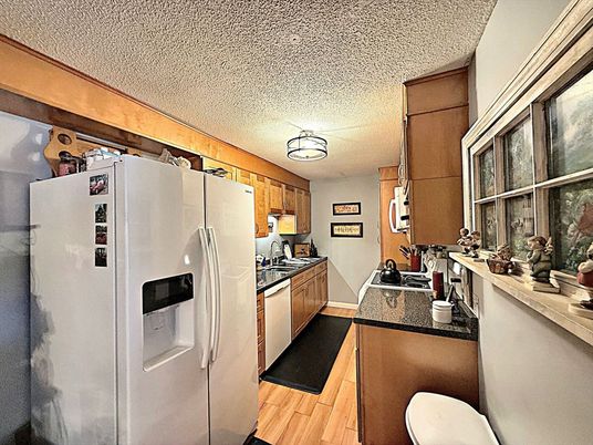 Interior, Kitchen, Wood Texture Flooring