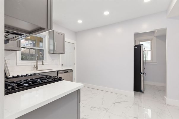 Interior, Kitchen, Marble, Recessed Lighting