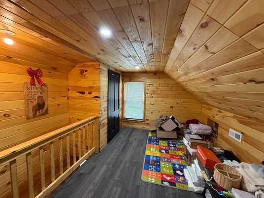 Interior, Recessed Lighting, Wooden Ceilings, Wood Texture Flooring, Wooden Walls
