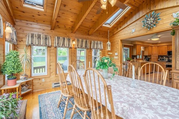 Dining room, Interior, Kitchen, Wooden Beams, Wooden Ceilings, Wood Texture Flooring, Wooden Walls