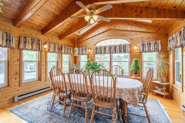 Dining room, Interior, Wooden Beams, Wooden Ceilings, Wood Texture Flooring, Wooden Walls