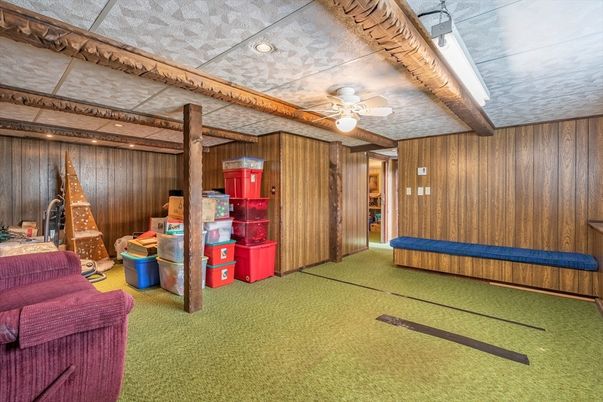 Interior, Recessed Lighting, Wooden Walls