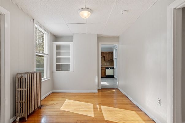 Empty room, Interior, Kitchen, Wood Texture Flooring