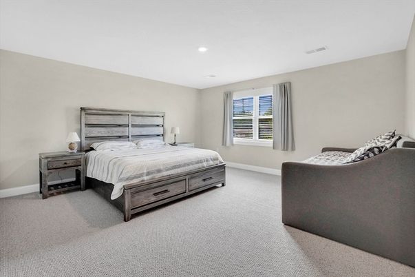 Bedroom, Interior, Recessed Lighting