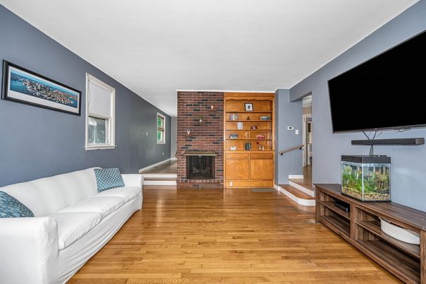 Fireplace, Interior, Stone Walls, Wood Texture Flooring
