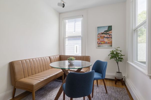 Dining room, Interior, Wood Texture Flooring