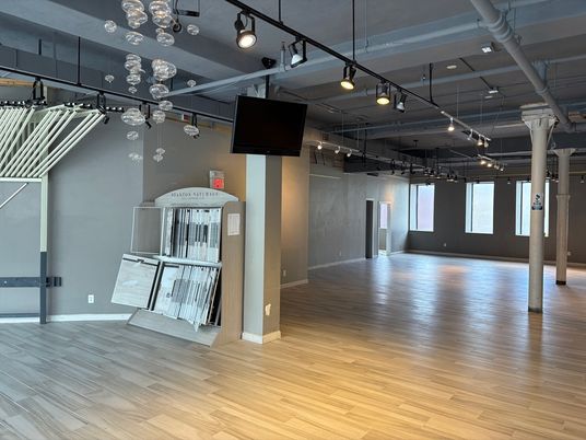 Empty room, Interior, Pendant Lights, Wood Texture Flooring