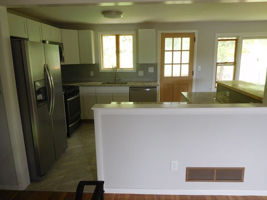 Interior, Kitchen, Wood Texture Flooring
