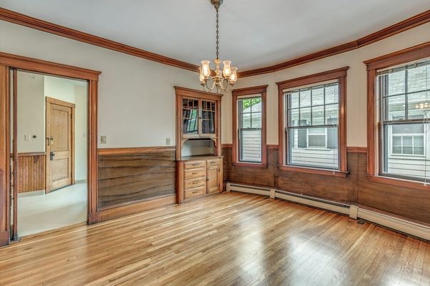 Chandelier, Empty room, Interior, Wood Texture Flooring