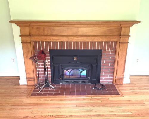 Fireplace, Interior, Wood Texture Flooring