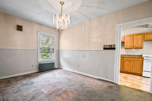 Chandelier, Empty room, Interior, Kitchen