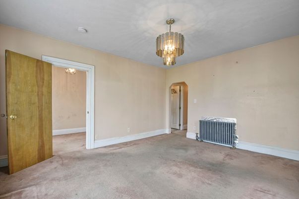 Chandelier, Empty room, Interior