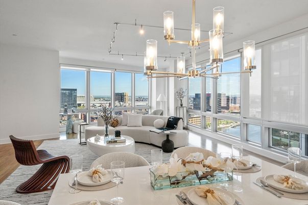 Dining room, Interior, Living room, Pendant Lights