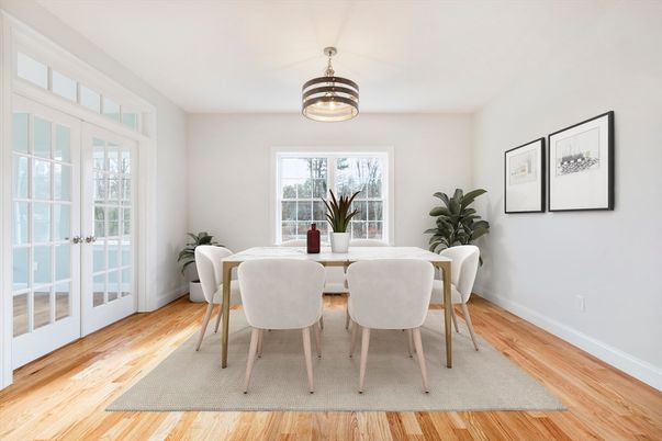 Dining room, Interior, Wood Texture Flooring