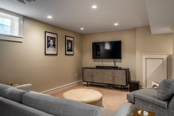 Interior, Living room, Recessed Lighting