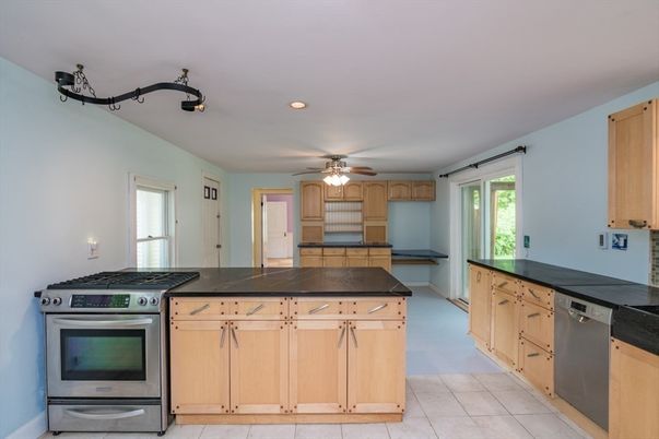 Interior, Kitchen, Recessed Lighting, Stainless Steel Appliances