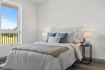 Bedroom, Interior, Wood Texture Flooring