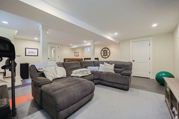 Interior, Living room, Recessed Lighting