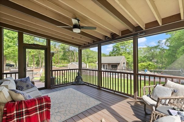 Interior, Sun Room, Wood Texture Flooring