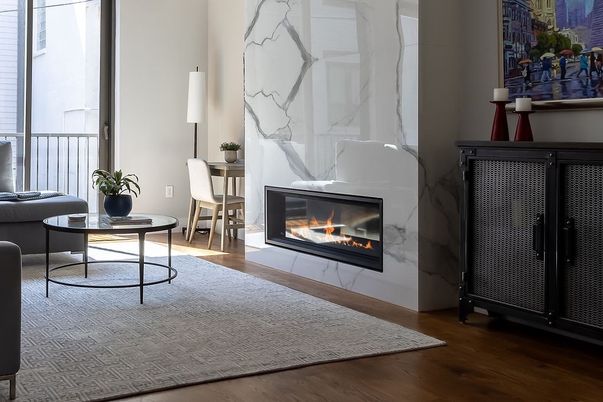 Fireplace, Interior, Wood Texture Flooring