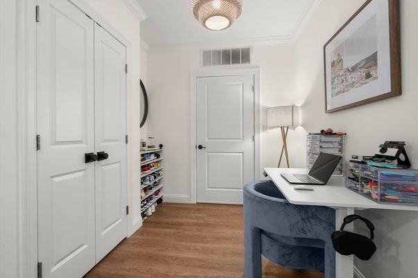 Home Office, Interior, Wood Texture Flooring