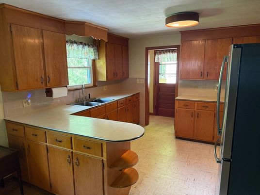 Interior, Kitchen, Wood Texture Flooring