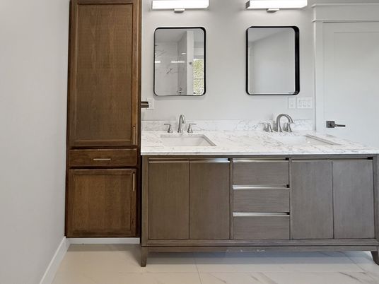 Bathroom, Dual Sink Vanities, Interior, Marble