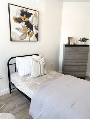 Bedroom, Interior, Wood Texture Flooring