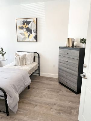 Bedroom, Interior, Wood Texture Flooring