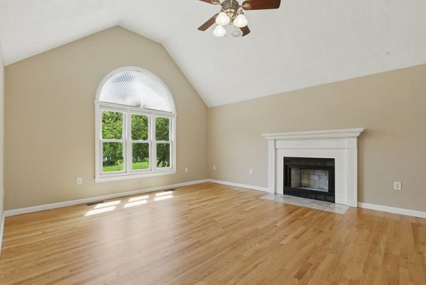 Empty room, Fireplace, Interior, Wood Texture Flooring