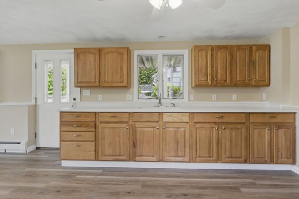 Interior, Kitchen, Wood Texture Flooring