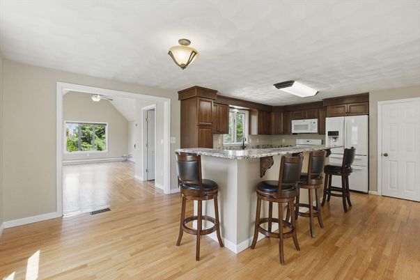 Interior, Kitchen, Wood Texture Flooring