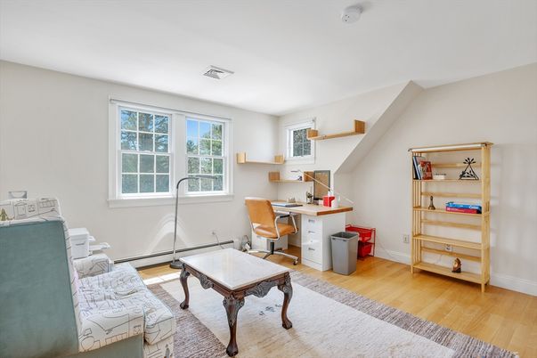 Home Office, Interior, Wood Texture Flooring