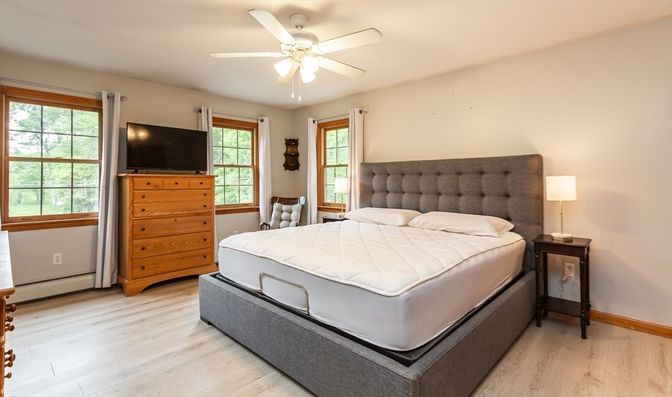 Bedroom, Interior, Wood Texture Flooring