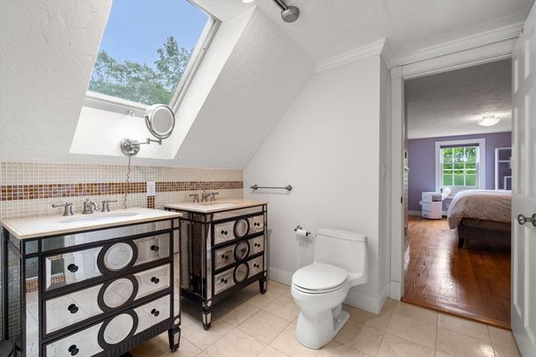 Bathroom, Dual Sink Vanities, Interior, Wood Texture Flooring