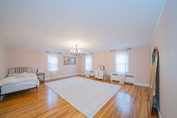 Bedroom, Chandelier, Interior, Wood Texture Flooring