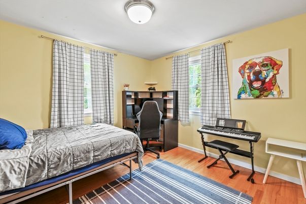 Bedroom, Home Office, Interior, Wood Texture Flooring