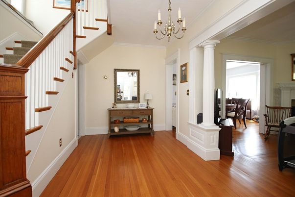 Chandelier, Interior, Wood Texture Flooring